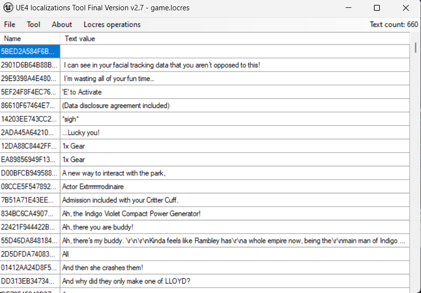 UE4localizationsTool أداة استخراج النصوص واعادة تعبئتها